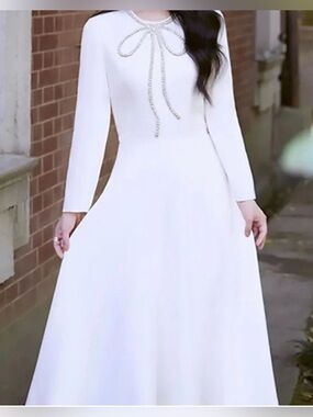 White Midi Dress